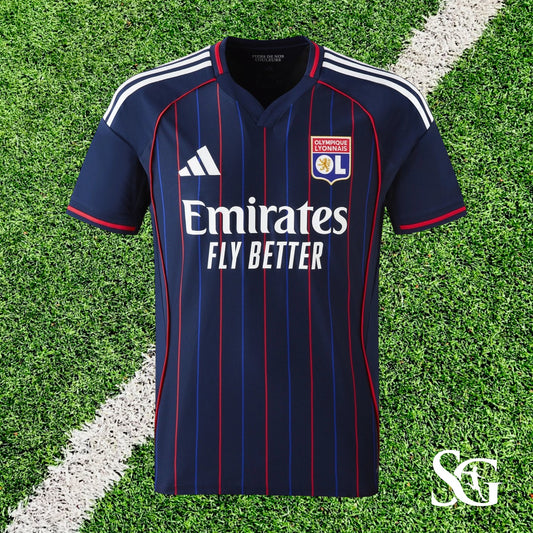 Camiseta Olympique de Lyon Equipación visitante (PLAYER VERSION) 25-26
